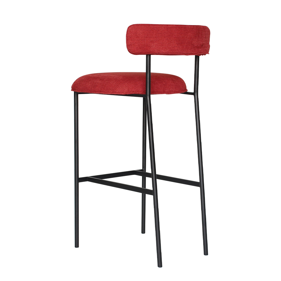 Home Bar Seating - #Modern Nordic Leather Cover Metal Leg