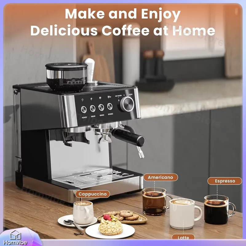 20 Bar Espresso Machine with B - огляд і ціна Home Bar And Coffee