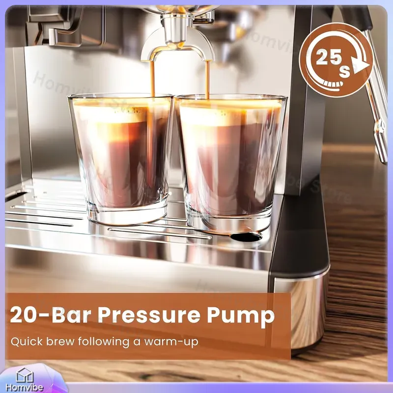 20 Bar Espresso Machine with B - огляд і ціна Home Bar And Coffee