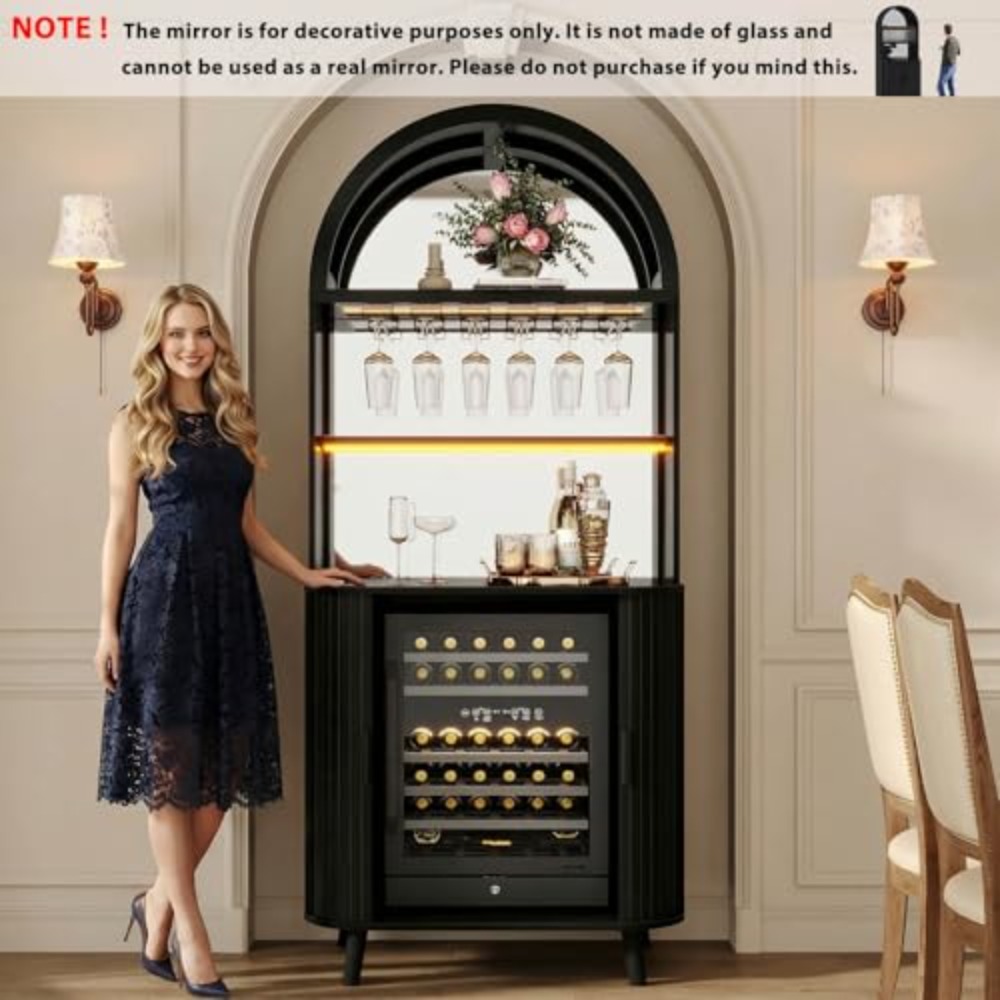 Wine Fridge Cabinet, Tall Bar  - огляд і ціна Home Bar And Fridge