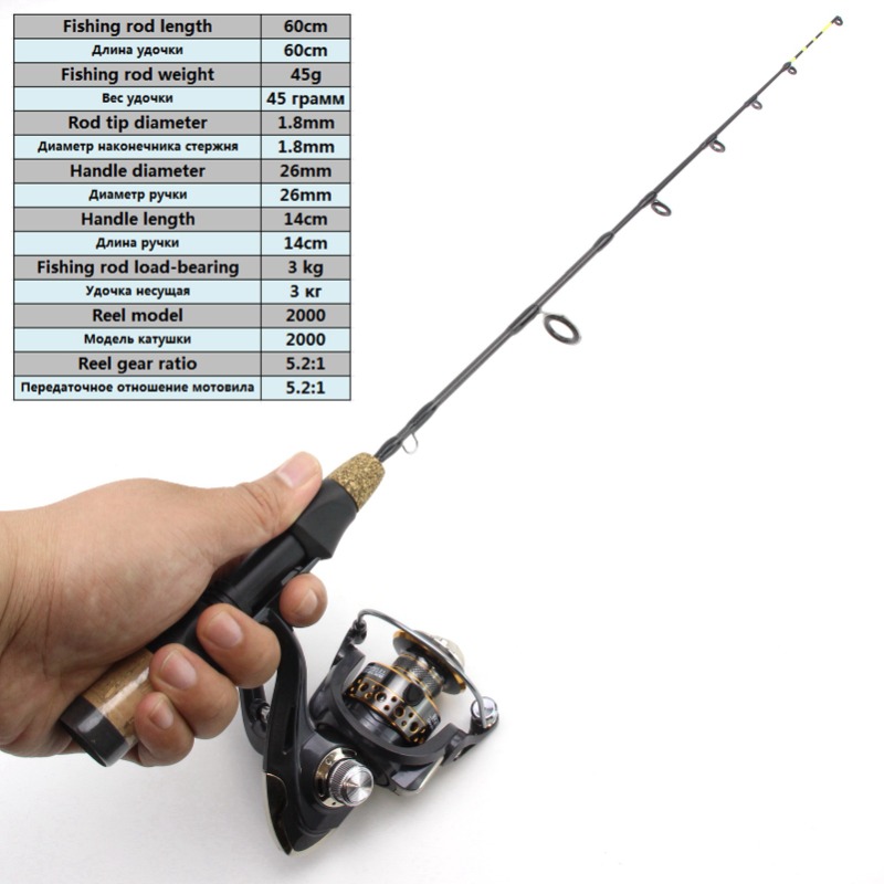 60cm 2 Tips Rod Reel Combos Wi - огляд і ціна Ice Pick Pick