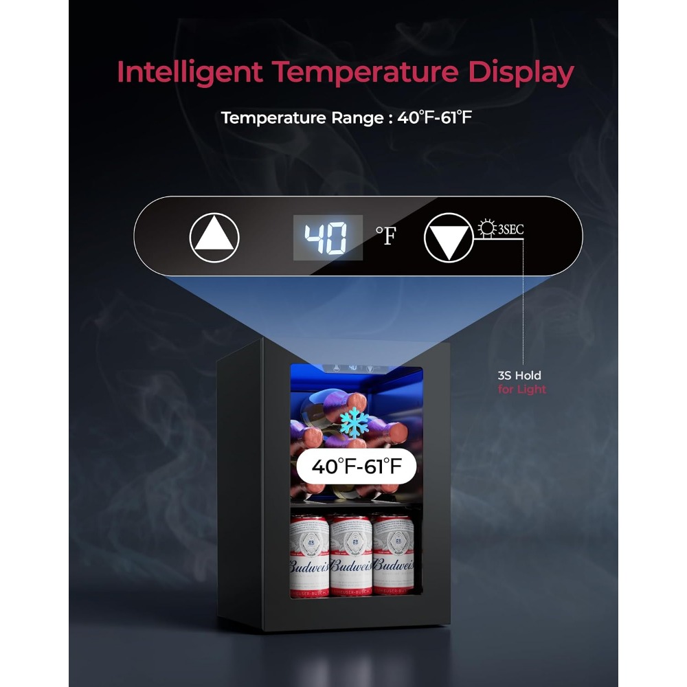 24 Can Mini Fridge, 0.6 Cu.Ft  - огляд і ціна Home Bar And Fridge
