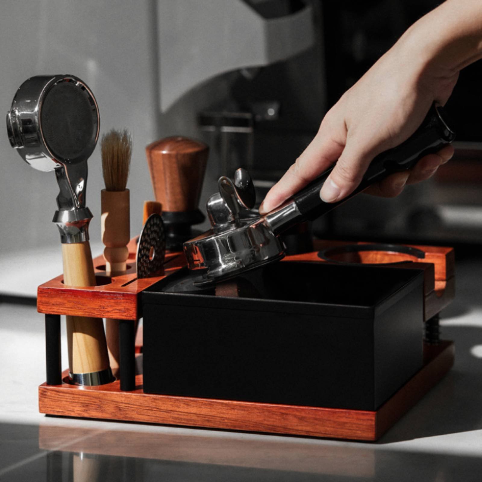 Wood Tamping Station Multi-Fun - огляд і ціна Home Barista