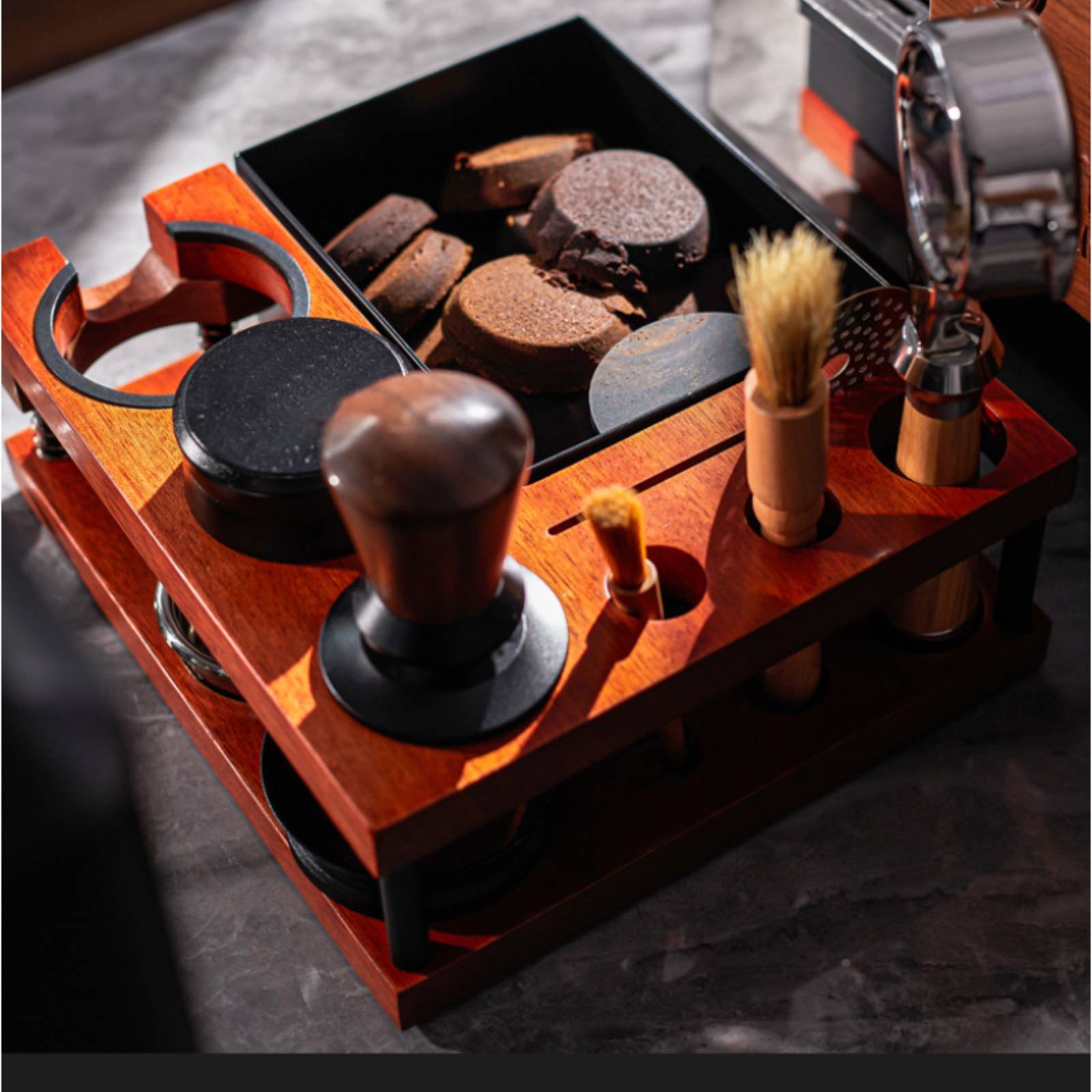 Wood Tamping Station Multi-Fun - огляд і ціна Home Barista