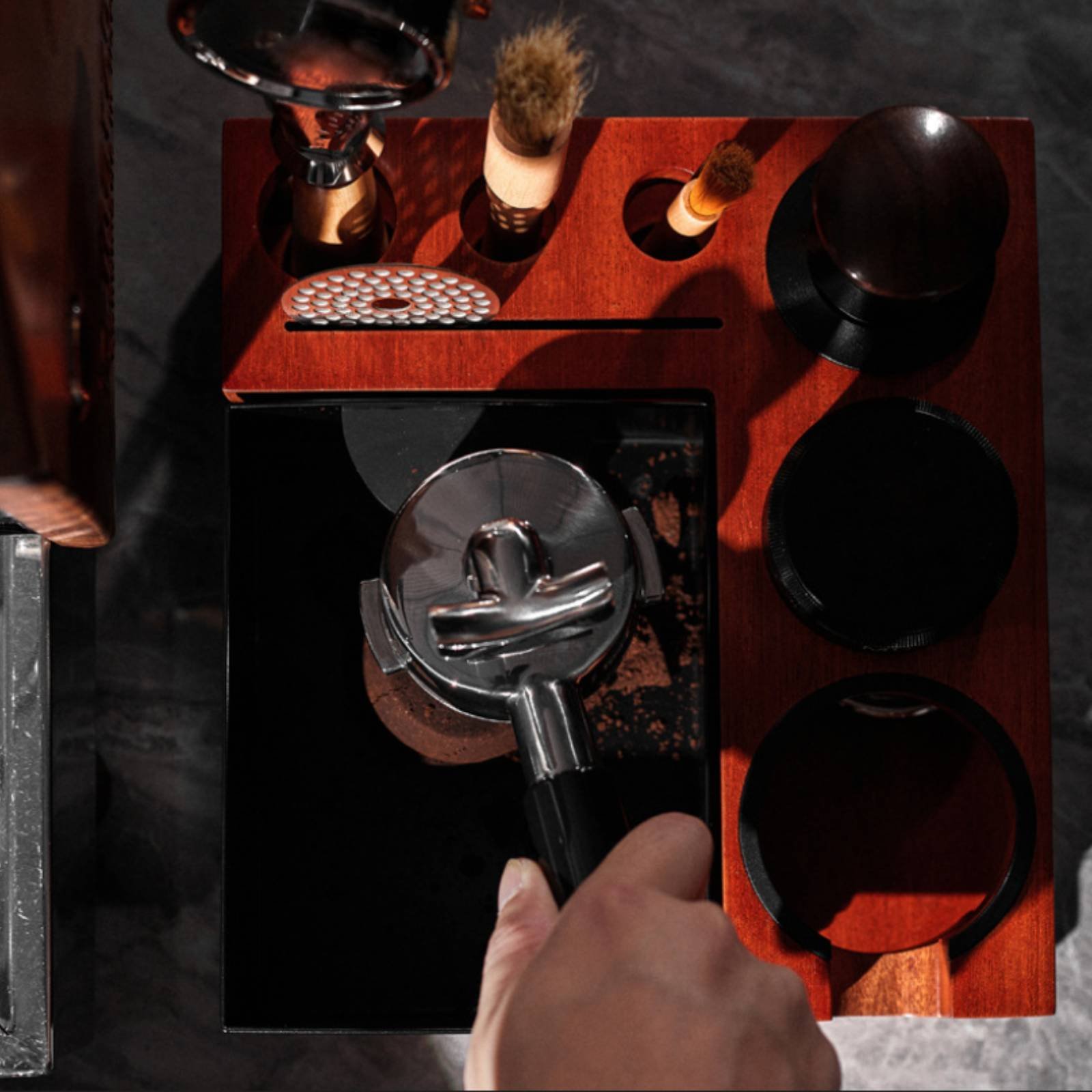 Wood Tamping Station Multi-Fun - огляд і ціна Home Barista