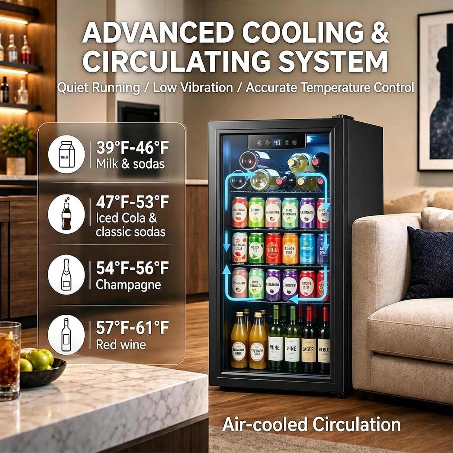 3.2 Cu.Ft Beverage Fridge with - огляд і ціна Home Bar And Fridge