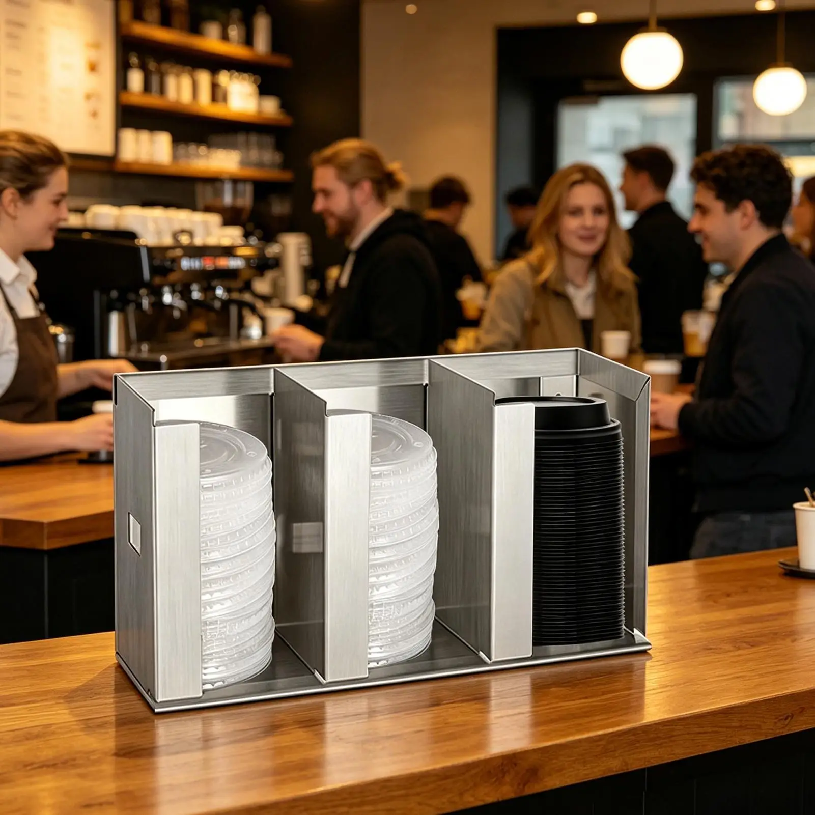 Cup And Lid Organizer Dispense - огляд і ціна Home Bar And Coffee