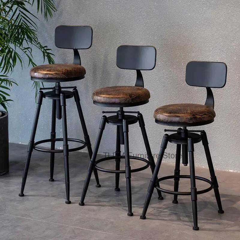 Retro Iron Bar Chair Counter S - огляд і ціна Home Bar Seating