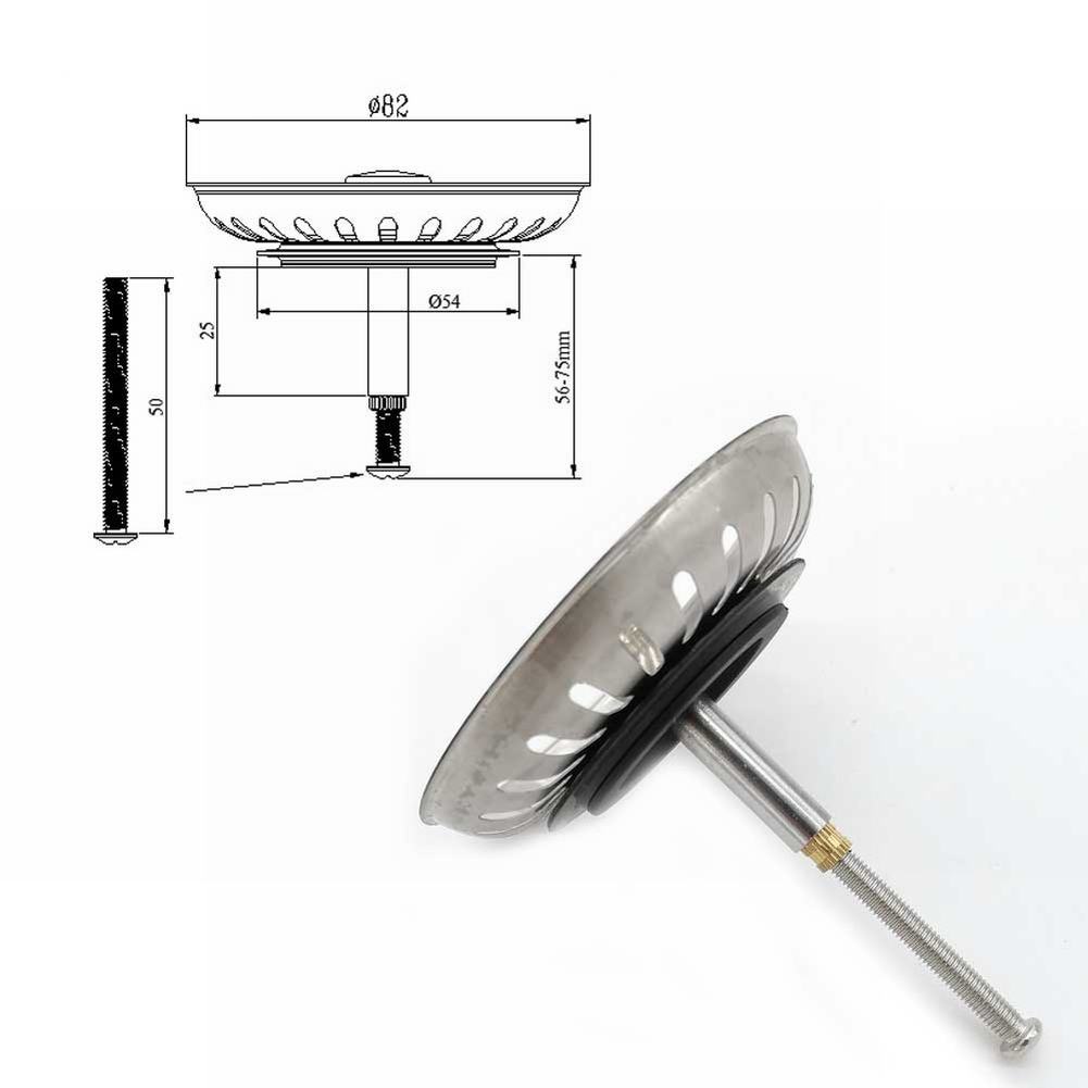 1pcs Kitchen Sink Strainer Rep - огляд і ціна Home Bar Sink