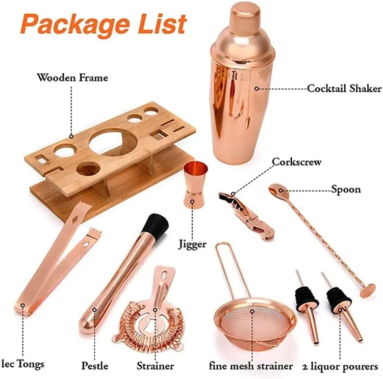 Bartender Kit 12-Piece Boston  - огляд і ціна Boston Shaker Set
