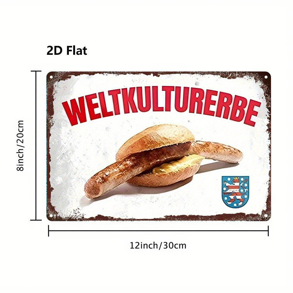 2D Flat-1pc Metal Sign German  - огляд і ціна Home Bar And Kitchen