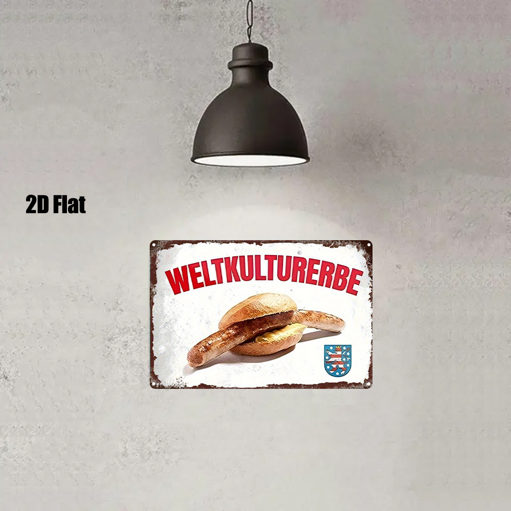 2D Flat-1pc Metal Sign German  - огляд і ціна Home Bar And Kitchen